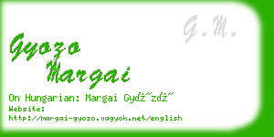 gyozo margai business card